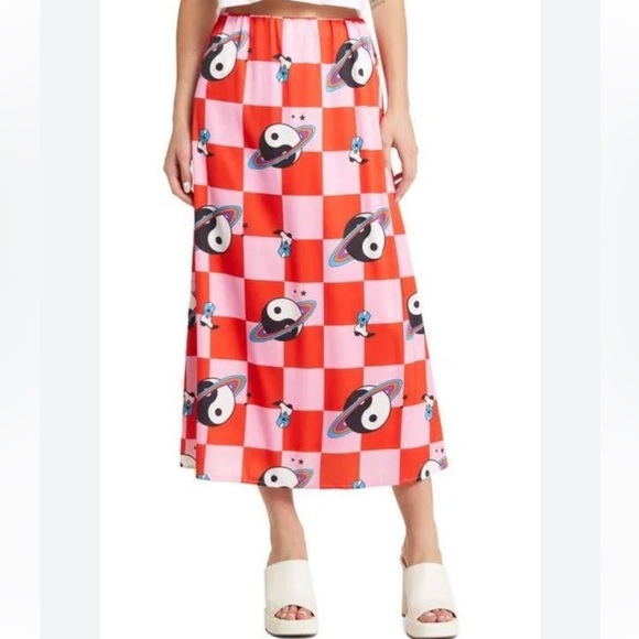 Dressed in LALA Dresses & Skirts - Dressed in Lala NWT It Girl Cosmic Check Print Skirt